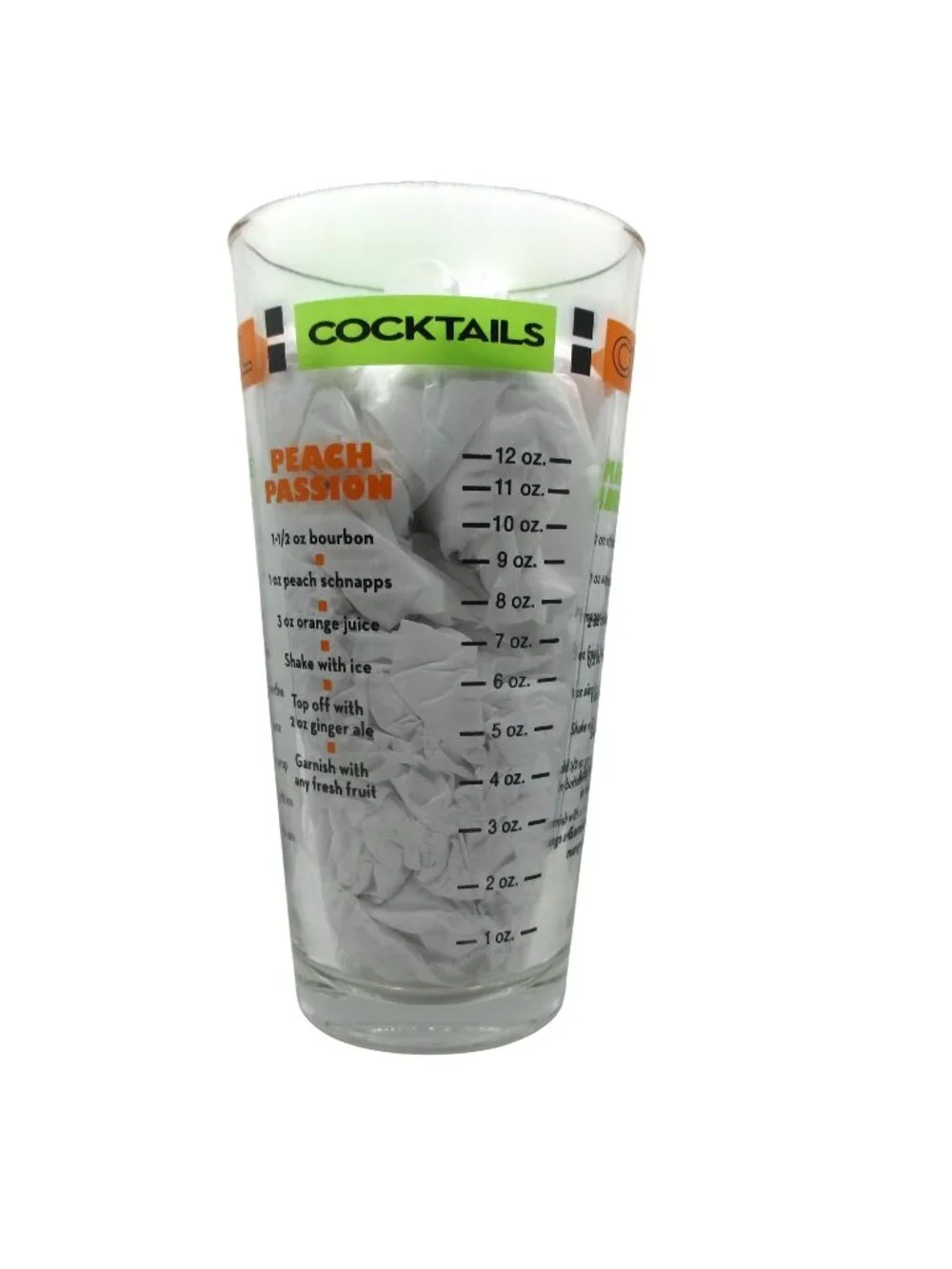 Cool Cocktails Barware Mixer Measuring Cup Glass Tumbler Beaker Drinks Recipes